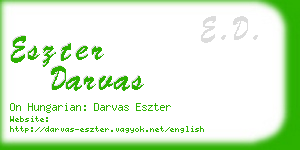 eszter darvas business card